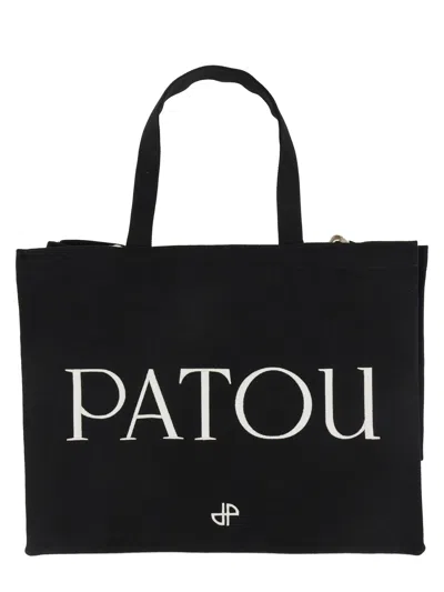 Patou " Tote Bag In Black