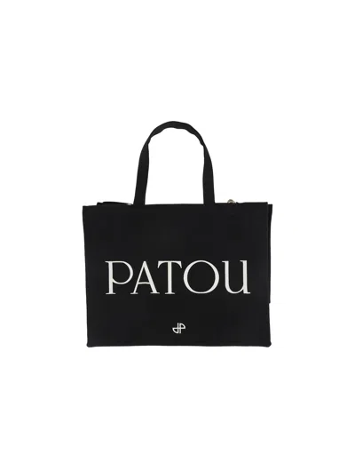 Patou " Tote Bag In Black