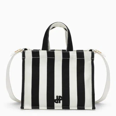 Patou Striped Handbag In White