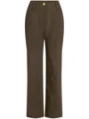 Patou Gabardine Trousers In Brown