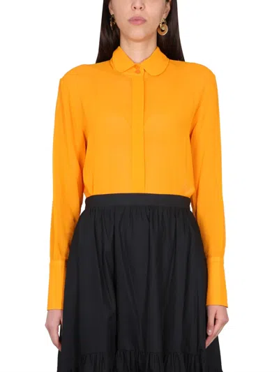 Patou Transparent Shirt In Orange