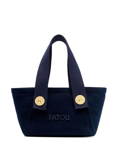 Patou Trapeze-design Tote Bag In Blue