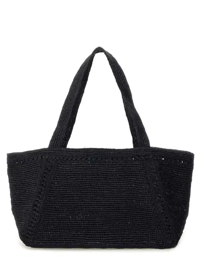 Patou Trapeze Tote Bag In Blue