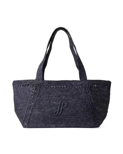 Patou Trapeze Tote Bag In Blue