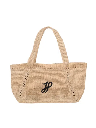Patou "trapezio" Large Tote – Beige