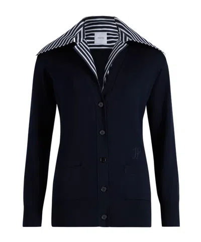 Patou Trompe L'oeil Cotton Cardigan