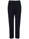 Patou Cropped Tailored Trousers In Navy/black