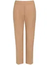 Patou Organic Cotton Cropped Trousers In Praline