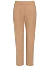 Patou Organic Cotton Cropped Trousers In Praline