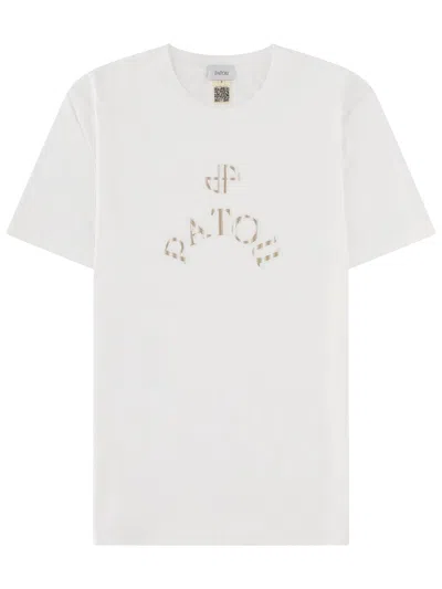 Patou T-shirt Con Logo In White