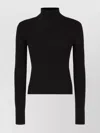 Patou Turtleneck Merino Wool Sweater With Ribbed Texture