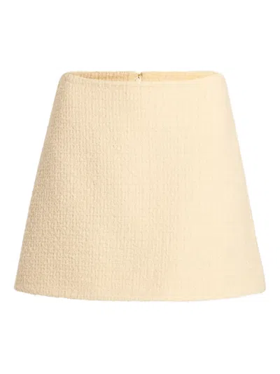 Patou Tweed A-line Mini Skirt In Multi
