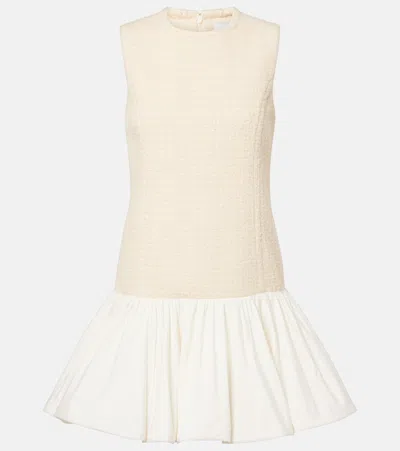 PATOU TWEED AND FAILLE MINIDRESS