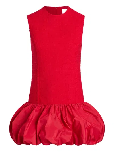 PATOU TWEED BUBBLE-HEM DRESS