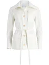 Patou Twill Buttoned Jacket In Neutrals