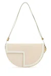 Patou Canvas And Leather Shoulder Bag