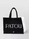 Patou Two-tone Cotton/canvas Tote Bag