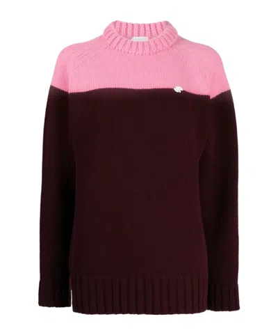 PATOU TWO-TONE KNITTED JUMPER