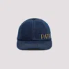 Patou Logo-embroidered Denim Baseball Cap In D Rodeo Blue