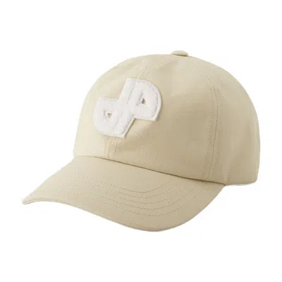 Patou Unisex Jp Cap  Cotton Beige In Sand