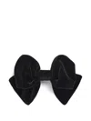 Patou Velvet Bow Hair Clip In Black