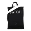Patou Logo-embroidered Tote Bag In Black