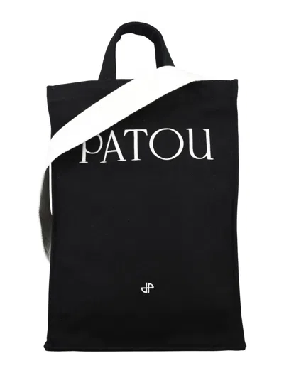 Patou Vertical  Tote In Black