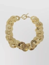 Patou Vintage Coin Chain Necklace In Beige