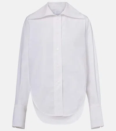 Patou Violin Cotton Poplin Shirt In White