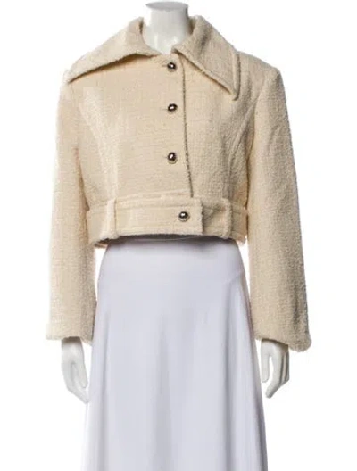 Pre-owned Patou Virgin Wool Bolero In Neutral