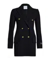 Shop Patou Virgin-wool Double-breasted Coat In Black