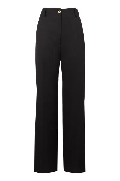 Patou Virgin Wool Trousers In Black