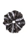 Patou Volume Check-pattern Scrunchie In Transparent