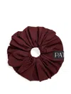 Patou Volume Faille Scrunchie In Brown