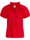 Patou Drawstring T-shirt In Red