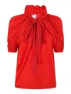 Patou Drawstring T-shirt In Red