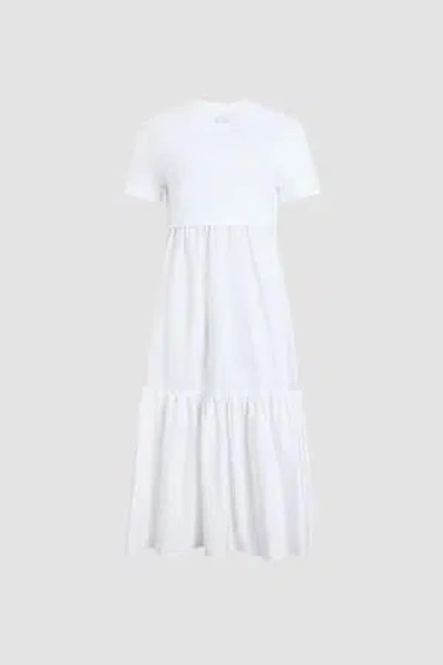 Patou Volume Midi Dress In White