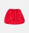 Patou Volume Miniskirt In Red