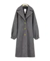 Patou Voluminous Coat With Long Sleeves. In Gray