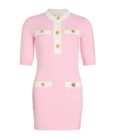 PATOU PATOU BUTTON-DETAIL KNIT DRESS