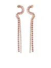 Patou Waterfall Earrings In Pink