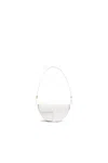 Patou Small Leather Shoulder Bag In White