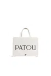 Patou Patterned Handbag In White