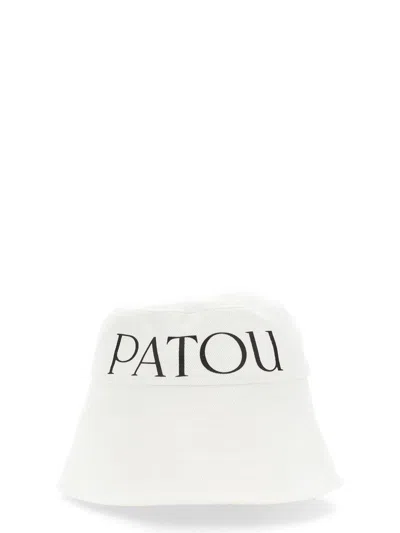 Patou White And Black Cotton Bucket Hat