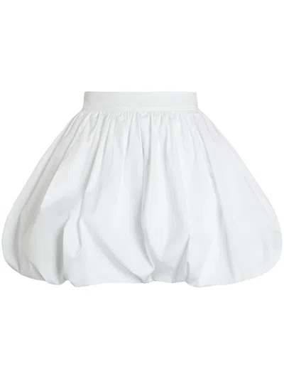 PATOU WHITE BUBBLE MINI SKIRT