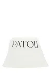 PATOU WHITE CANVAS HAT