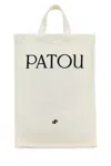 Patou Canvas Shopping Bag Top Handles