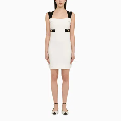 PATOU PATOU WHITE COTTON DRESS WITH CROSSED STRAPS