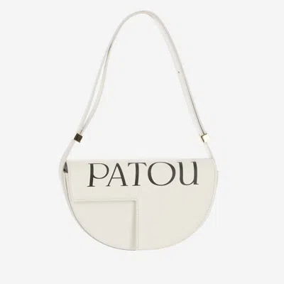 PATOU WHITE LE PETIT PATOU LOGO BAG