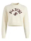 Patou Logo And Jp Monogram Intarsia Wool And Cashmere Jumper Clothing In Neutral